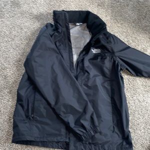 Mens North Face Rain Jacket. Size large. Black.